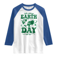 In My Earth Day Era Raglan Shirt Cute Groovy Planet Heart