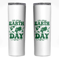 In My Earth Day Era Skinny Tumbler Cute Groovy Planet Heart