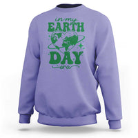 In My Earth Day Era Sweatshirt Cute Groovy Planet Heart