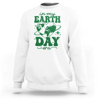 In My Earth Day Era Sweatshirt Cute Groovy Planet Heart