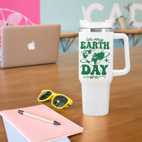 In My Earth Day Era Tumbler With Handle Cute Groovy Planet Heart