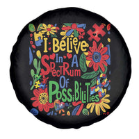 Autism Acceptance Spare Tire Cover I Believe In A Spectrum Of Possibilities Retro Boho