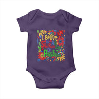Autism Acceptance Baby Onesie I Believe In A Spectrum Of Possibilities Retro Boho