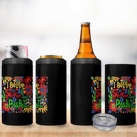 Autism Acceptance 4 in 1 Can Cooler Tumbler I Believe In A Spectrum Of Possibilities Retro Boho