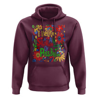 Autism Acceptance Hoodie I Believe In A Spectrum Of Possibilities Retro Boho