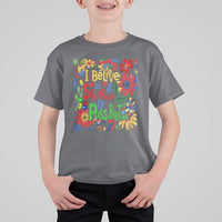 Autism Acceptance T Shirt For Kid I Believe In A Spectrum Of Possibilities Retro Boho