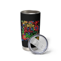 Autism Acceptance Tumbler Cup I Believe In A Spectrum Of Possibilities Retro Boho