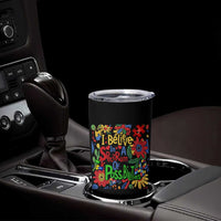 Autism Acceptance Tumbler Cup I Believe In A Spectrum Of Possibilities Retro Boho