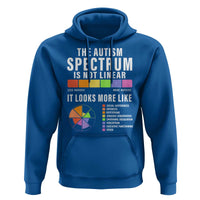 Autism Acceptance Hoodie The Autism Spectrum Is Not Linear