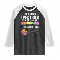 Autism Acceptance Raglan Shirt The Autism Spectrum Is Not Linear