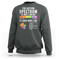 Autism Acceptance Sweatshirt The Autism Spectrum Is Not Linear