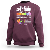 Autism Acceptance Sweatshirt The Autism Spectrum Is Not Linear