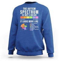 Autism Acceptance Sweatshirt The Autism Spectrum Is Not Linear