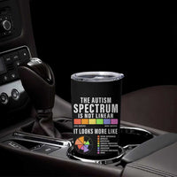 Autism Acceptance Tumbler Cup The Autism Spectrum Is Not Linear