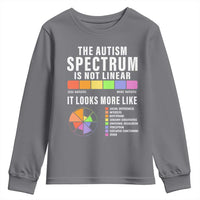 Autism Acceptance Youth Sweatshirt The Autism Spectrum Is Not Linear