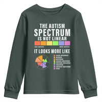 Autism Acceptance Youth Sweatshirt The Autism Spectrum Is Not Linear