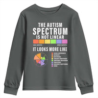 Autism Acceptance Youth Sweatshirt The Autism Spectrum Is Not Linear