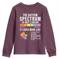 Autism Acceptance Youth Sweatshirt The Autism Spectrum Is Not Linear