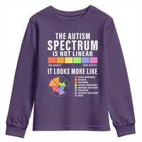 Autism Acceptance Youth Sweatshirt The Autism Spectrum Is Not Linear