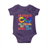 Autism Mom Baby Onesie My Child May Be Non verbal But His Mama Ain't Autism