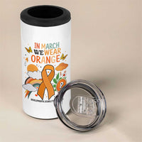 Developmental Disability Awareness 4 in 1 Can Cooler Tumbler In March We Wear Orange