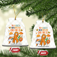 Developmental Disability Awareness Ceramic Ornament In March We Wear Orange - Wonder Print Shop