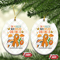Developmental Disability Awareness Ceramic Ornament In March We Wear Orange - Wonder Print Shop