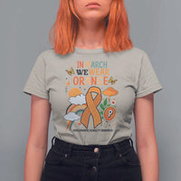 Developmental Disability Awareness T Shirt For Women In March We Wear Orange