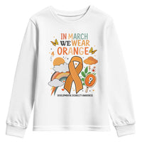 Developmental Disability Awareness Youth Sweatshirt In March We Wear Orange