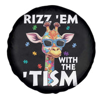 Funny Autism Giraffe Spare Tire Cover Rizz Em With The Tism