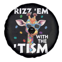 Funny Autism Giraffe Spare Tire Cover Rizz Em With The Tism