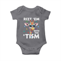 Funny Autism Giraffe Baby Onesie Rizz Em With The Tism