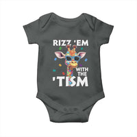 Funny Autism Giraffe Baby Onesie Rizz Em With The Tism