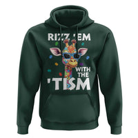Funny Autism Giraffe Hoodie Rizz Em With The Tism