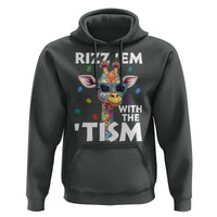 Funny Autism Giraffe Hoodie Rizz Em With The Tism