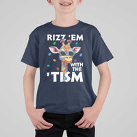 Funny Autism Giraffe T Shirt For Kid Rizz Em With The Tism