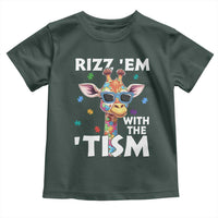 Funny Autism Giraffe Toddler T Shirt Rizz Em With The Tism