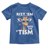 Funny Autism Giraffe Toddler T Shirt Rizz Em With The Tism
