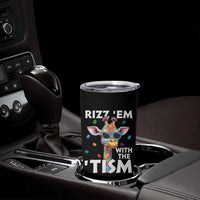 Funny Autism Giraffe Tumbler Cup Rizz Em With The Tism