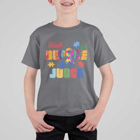 Autism Awareness T Shirt For Kid Think Before You Judge Autistic Support