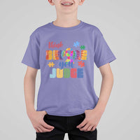 Autism Awareness T Shirt For Kid Think Before You Judge Autistic Support