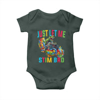 Autistic Dino Rex Driving Monster Truck Baby Onesie Autism Is My Superpower
