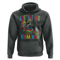 Autistic Dino Rex Driving Monster Truck Hoodie Autism Is My Superpower