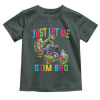 Autistic Dino Rex Driving Monster Truck Toddler T Shirt Autism Is My Superpower