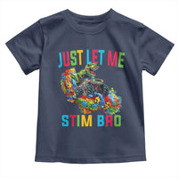 Autistic Dino Rex Driving Monster Truck Toddler T Shirt Autism Is My Superpower