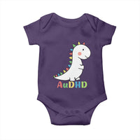 Cute Dinosaur AuDHD Baby Onesie ADHD Awareness