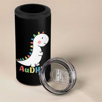 Cute Dinosaur AuDHD 4 in 1 Can Cooler Tumbler ADHD Awareness
