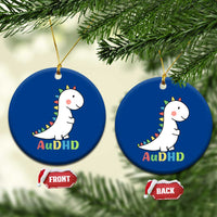 Cute Dinosaur AuDHD Ceramic Ornament ADHD Awareness - Wonder Print Shop