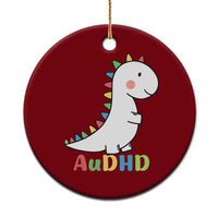 Cute Dinosaur AuDHD Ceramic Ornament ADHD Awareness - Wonder Print Shop