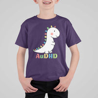 Cute Dinosaur AuDHD T Shirt For Kid ADHD Awareness
